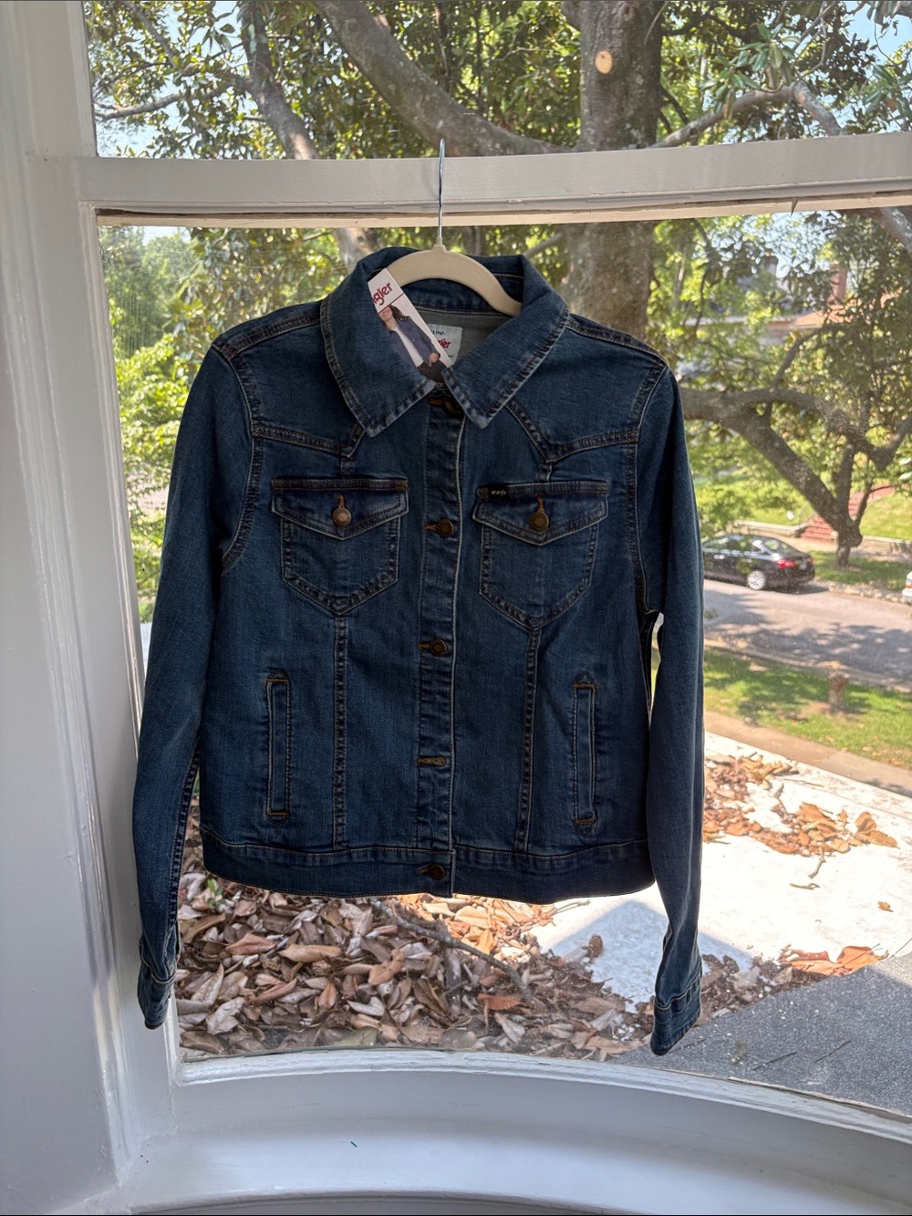 Wrangler Dark Blue Denim Jacket for Women-NWT-Small